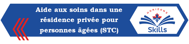 Aide aux soins dans une résidence privée pour personnes âgées (STC)